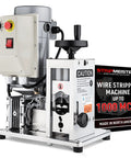 Heavy Duty Automatic Wire Stripping Machine For Copper And Aluminum Cables Up To 1.75 Inches, front view with safety panel