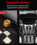 No Sweat Quick Swap Rear Seat Bolt Featuring Carbon Fiber Knob And Aircraft Grade Aluminum for Harley upgrades, before and after comparison.