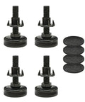 4 Pack Leveling Feet With Grip Base For Furniture Heavy Duty Steel T Nut Adjustable Height Feet For Cabinets Tables Desks