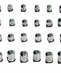400 Piece Aluminum Electrolytic Capacitors Assortment Kit With 24 Values For SMD And Through Hole Circuits, Low Frequency Bypass Cap Set