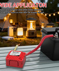 Heavy Duty 450A DC Bus Bar With 4 X M10 Stud Posts, 12 To 48 V Tin Plated Copper Block for outdoor use with battery in camping.