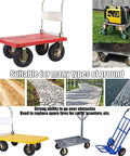 Heavy Duty Pneumatic Casters With Shock Absorbing Air Filled Tires For Wheelbarrow Replacement on carts and dollies over rough terrain.
