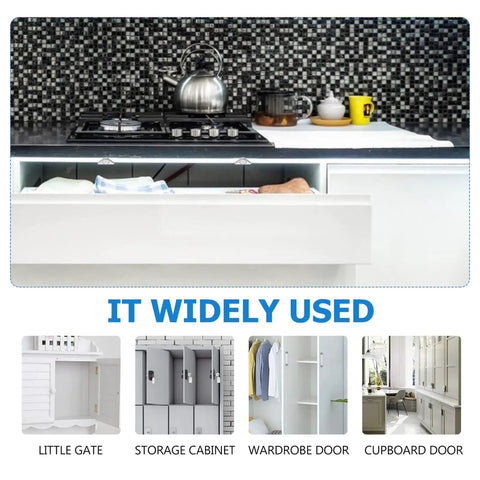 4 Pack Magnetic Cabinet Door Catches Heavy Duty Push Latch for Closets Wardrobes Cupboards Furniture Doors in kitchen use