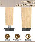 Close-up of 10 Pack Adjustable Furniture Levelers M8 X 25mm, showing steel core and protective glide feet for leveling.