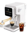 Next Level Touchscreen Espresso Machine Loaded With A 20 Bar Italian Pump And Quick Release Steam Wand for brewing espresso shots.