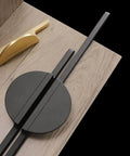 Top Tier Slick Round Cabinet Door Handle And Kitchen Drawer Pull With Heavy Duty Gold Grey Zinc Alloy For Rooms And Closets No Fuss Install Comes With Matching Hardware Pieces on wooden surface.