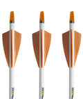 High Profile 2.25 Inch Orange Arrow Vanes 36 Pack For Stable Flight Archery Fletching Vanes For Arrows Durable Bonding Design Built For Hunting