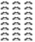 Stainless Steel Corner Shelf Brackets Set 24 Pieces Triangular Structure Space Saving Furniture Hardware Heavy Duty Easy To Install