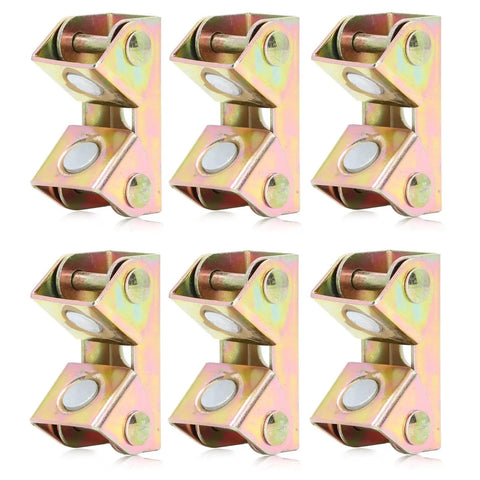 Stainless Steel Magnetic Welding Clamps V Type Fixture Set, 6 Pcs with adjustable base for flat metal surfaces.