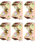 Six-Piece Magnetic V Type Welding Clamp Set made of stainless steel for positioning on round and flat surfaces