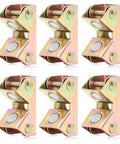 Pro Grade Magnetic V Clamp Set For Welding, 6 Piece Stainless Steel Fixture Kit For Door Fittings And Furniture, front view
