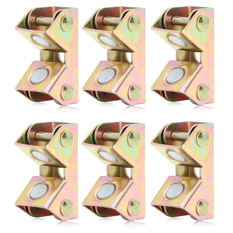 Pro Grade Magnetic V Clamp Set For Welding, 6 Piece Stainless Steel Fixture Kit For Door Fittings And Furniture, front view