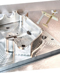 Heavy Duty CNC Router Clamps Kit Two Sets Engraving Machine Hold Down Clamps rugged steel press plates on metal surface