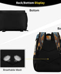Back view of Yacht Inspired Insulated Cooler Backpack with leakproof waterproof design and breathable mesh for comfort