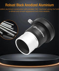 1.25 Inch Universal T Adapter Eyepiece Extension Tube With Filter Thread for Prime Focus Astrophotography, CNC Machined Metal Body