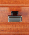 Oil Rubbed Bronze Cabinet Knobs 25 Pack Rectangular Single Hole Drawer Pulls on wooden cabinet