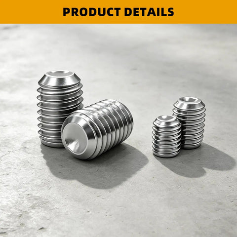 540 Piece Stainless Steel Pro Grade Set Screw Kit With Allen Hex Socket Grub Screws And Wrench All In One Includes M2 M3 M4 M5 M6 M8