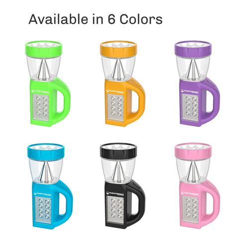 Six colorful Three In One LED Lantern For Camping And Emergencies Ultra Compact And Lightweight Light Including Pink Version