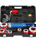 High Power 2300W Electric Pipe Threader With Six Dies For Galvanized Iron Pipe in portable case with tools.