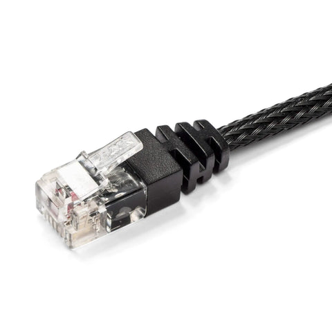 Close-up of premium BN connector from Mirror Mount and Mirror Wire Kit for Valentine V1 Radar Detectors Gen 1 and Gen 2, no cut plug.
