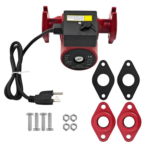 Heft And Durability For A 1/25 Hp Circulation Pump Built For Bell And Gossett NBF 22 103252LF Models with accessories, red, electric connection.
