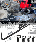 Beefed Up Throttle Cable Mount Kit For 4150 Carburetor Adjustable Steel Bracket Black Fits Automatic Transmissions TV Cables GM 700R4 Transfer Delivers Solid Throttle Control And Easy Install mounted on carburetor, includes hardware