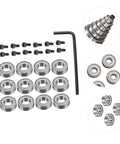 Top Mounted Ball Bearing Router Bit Guide Kit, 12 Piece Bearings Accessory Set With Screws And Wrench For Woodworking And Milling Cutter