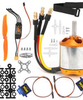 Image of Ultra Lightweight RC Helicopter Motor and Propeller Kit With Brushless ESC And 9G Servo for remote control aircraft.