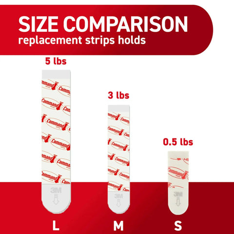 Zero Hassle Replacement Wall Strips For Hooks And Clips Damage Free Adhesive Tape That Sticks Tight Without Damaging Drywall Heavy Duty Multi Size For Shelves And Home Office Decor