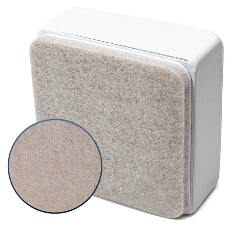 Get Some Serious Clearance Around The House With These 4 Pack Self Adhesive Furniture Risers Built Tough From Solid Carbon Steel To Lift Beds And Sofa Frames A Full 1.2 Inches Making It Easy To Sweep And Mop While Keeping The Place Fresh - close-up of square self-adhesive felt pads.