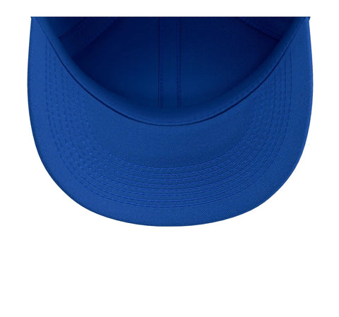 Top view of Cool Royal Blue Machinist Baseball Hat With Vise Gauge Square Print For CNC Tools Geared-Up Guy.
