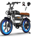 Retro Vibes Dual Battery Fat Tire Electric Bike For Adults Rocking A Beast Mode 1500W Motor and Low Step Frame with Vintage Leather Seat