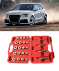 Ultimate Engine Oil Pan Thread Repair Kit, 64 Piece Set With Oversized Taps And Plugs, Fixes Stripped Drain Plugs On Cars And Trucks Fast, red case