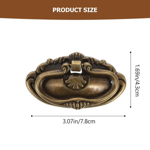 Stylish Metal Case Handles And Wooden Drawers Pulls For Cabinet Knobs Replacement Kit, Durable Hardware For Dresser And Cupboard With Easy Install And Exquisite Look That Slays, 3.07in wide