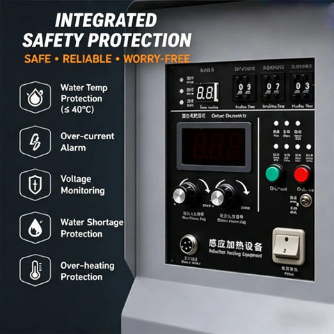 Control panel of Water Cooled High Frequency Induction Heater For Metal Smelting, Knife Making Brazing And Annealing System, 20Kw.