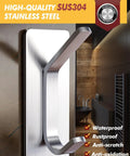 Heavy Duty Stainless Steel Self Adhesive Hooks 15lb Pack of 5 Double Hook Design for Coat Towel Robe No Drill Door Hanger