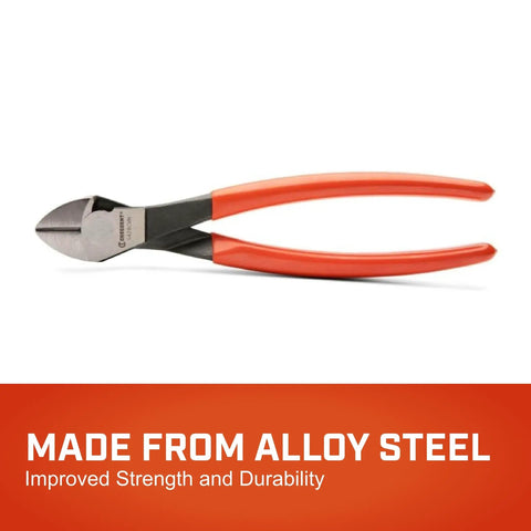 Heavy Duty 8 Inch Diagonal Cutting Pliers With Angled Head For Precision Wire Cutting Offset And Flush Cuts Model 5428CVN