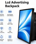 Straight Fire 23 Inch Digital Billboard Backpack With Smooth Wifi Remote Control And Full Hd Lcd Screen showcasing LCD display and portability features.