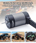 Beefy 4-Pole 1400KV Brushless Motor With 3.175mm Shaft Waterproof Sensorless High Speed Upgrade for One Tenth Scale RC Cars