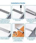 Installation guide for 20 Pack Stainless Steel Magnetic Push Latches For Cabinets And Wardrobes No Fuss Easy Install Touch Latch Door Hardware