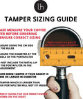 Tamping guide with ruler for 58mm Espresso Tamper With Flat Stainless Steel Base Barista Grade Coffee Tamper For Your Home Espresso Setup