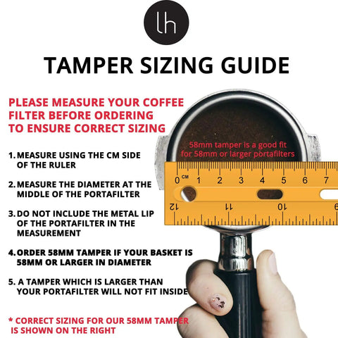 Tamping guide with ruler for 58mm Espresso Tamper With Flat Stainless Steel Base Barista Grade Coffee Tamper For Your Home Espresso Setup