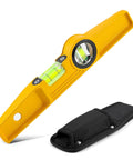 Shop Tested Ten Inch Aluminum Die Cast Magnetic Torpedo Level With Badass Rare Earth Magnet And Crew Approved Heavy Duty Holster.