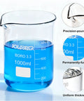 1000ml beaker from 7 Piece Glass Beaker Set For Lab And Classroom With Printed Graduations 10Ml To 1000Ml Borosilicate Glass Griffin Low Form Beakers Type I Grade A Durable Lab Grade Glassware For Mixing And Heating.