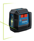 GLL50-20G 50 Ft Green-Beam Self-Leveling Cross-Line Laser with Integrated Magnetic Mount in action