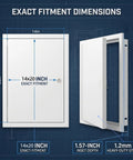 Heavy Duty 14X20 Galvanized Steel Access Panel With Keylock Cover For Drywall Openings dimensions showing 14x20 inch size and steel build.