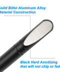 Solid billet aluminum construction of Short Antenna Mast For Trucks And Off Road Vehicles Hood Mounted 4 Inch Mini Antenna Replacement