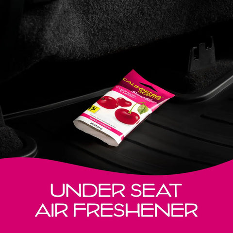 Power Bloc Car Air Freshener Coronado Cherry Scent With Biodegradable Fiber Pad And Up To 45 Day Longevity Eco Friendly Design For A Fresh Ride Made In The USA under seat pack