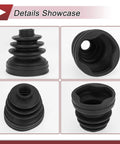 Mini Cooper CV Joint Boot Kit Inner Constant Velocity Boot With Clamps Black Rubber Replacement 2002 2008 Direct Fit For Preventive Maintenance Heavy Duty And Long Lasting Vehicle Protection, black rubber boot