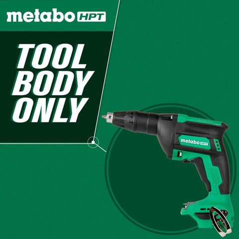 Cordless 18V Drywall Screw Gun Tool Body Only Accepts 18V Or 36V Batteries No Battery MultiVolt Ready 0 to 5,000 RPM Three Modes Manual Automatic Impulse With Lifetime Tool Warranty For Pros in green.